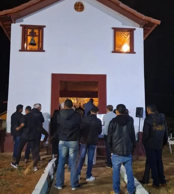 Capela de Santo Antônio no bairro Pompéu em Sabará é restaurada e entregue a comunidade reabertura ocorreu no dia 26.