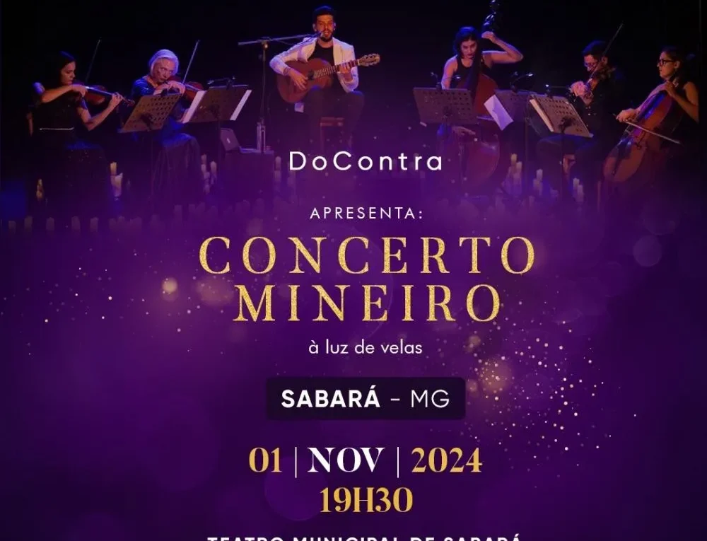 DoContra encanta Sabará com concerto à luz de velas e entrada gratuita. Clássicos da música mineira ganham nova vida...